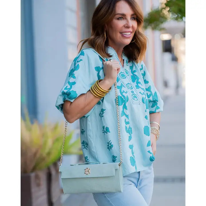 Betty Mint Clutch