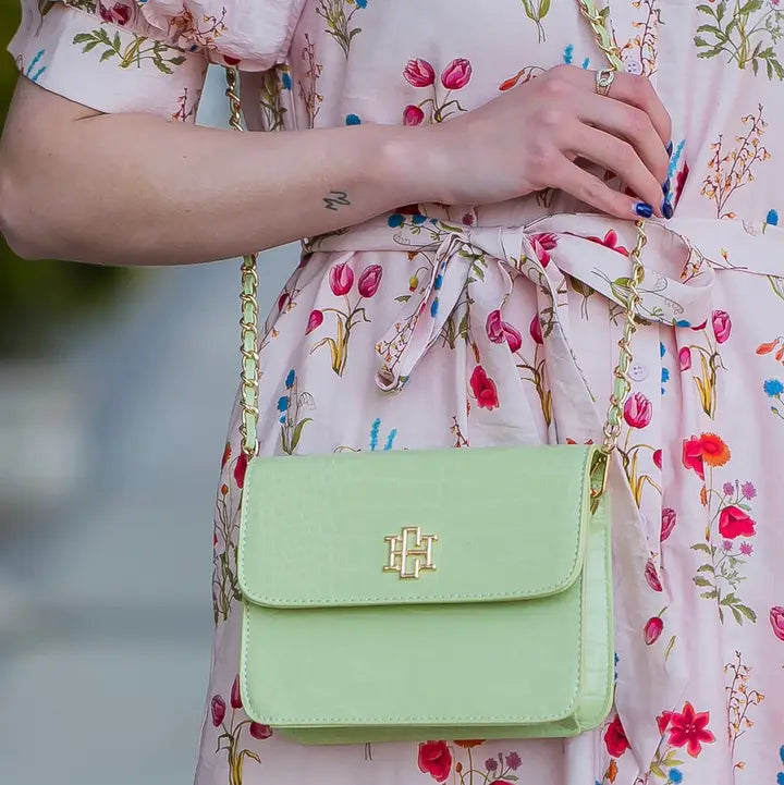 Evelyn Lime Crossbody