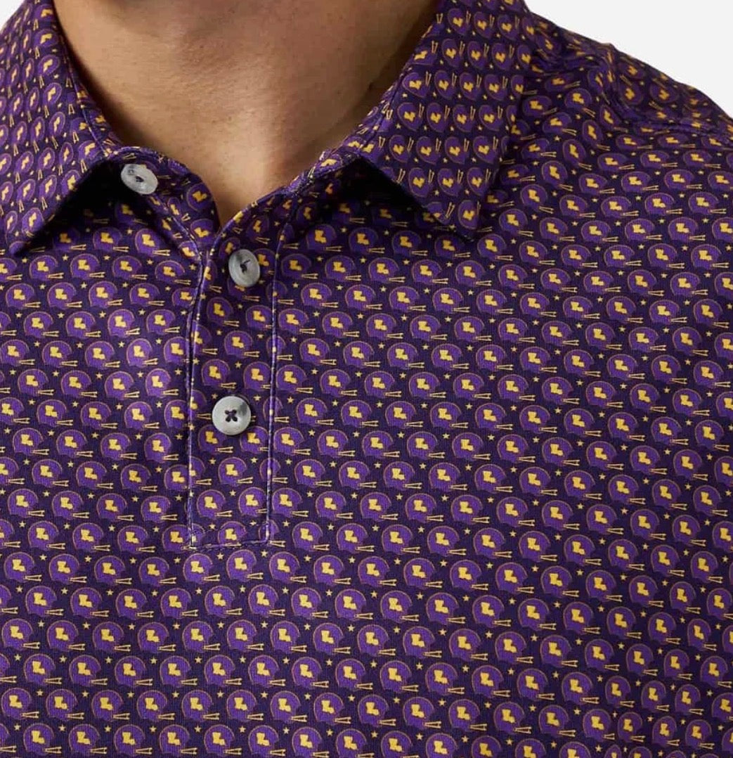 LSU Vintage Helmets Polo