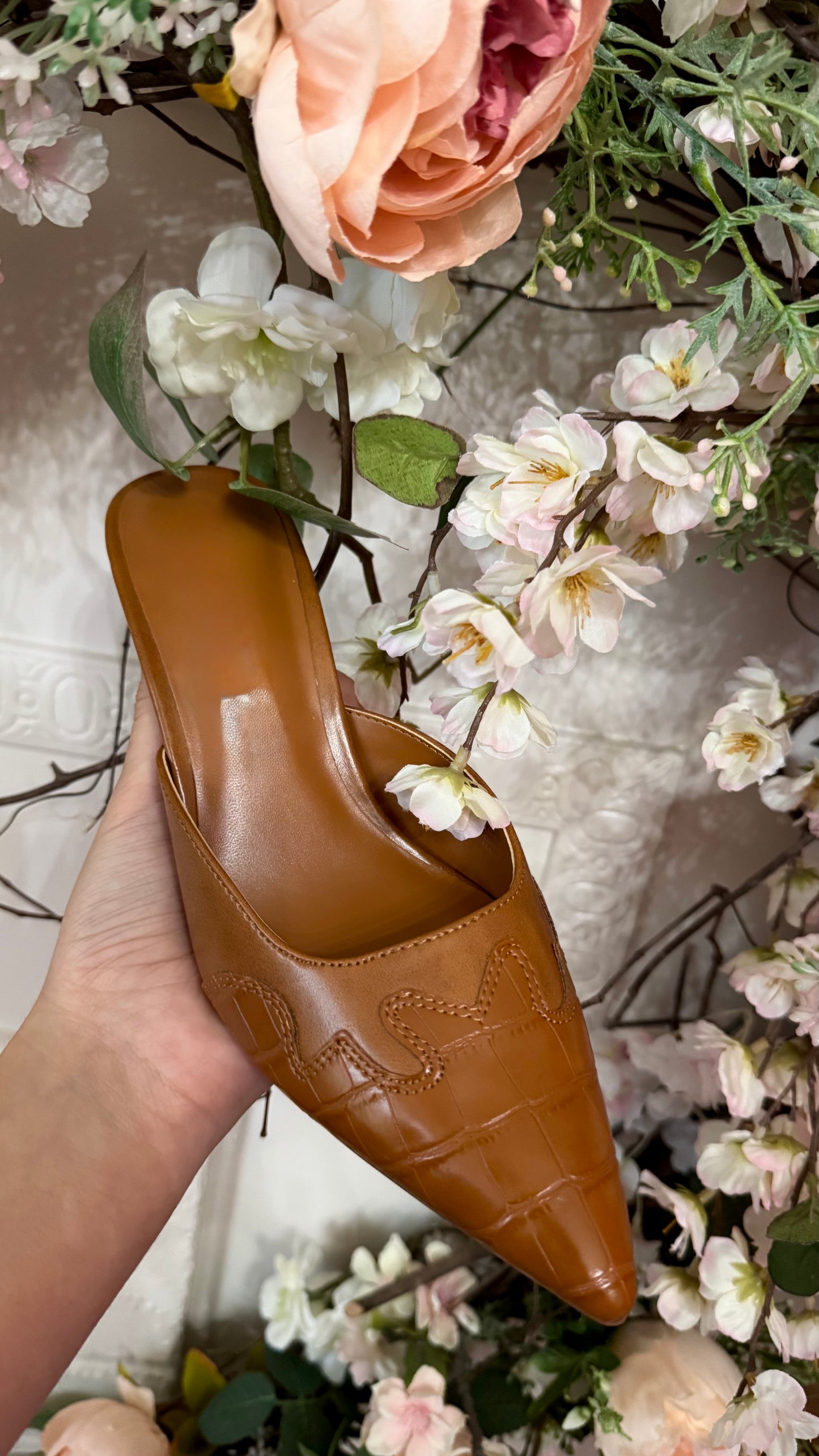 Greer Croc Heel