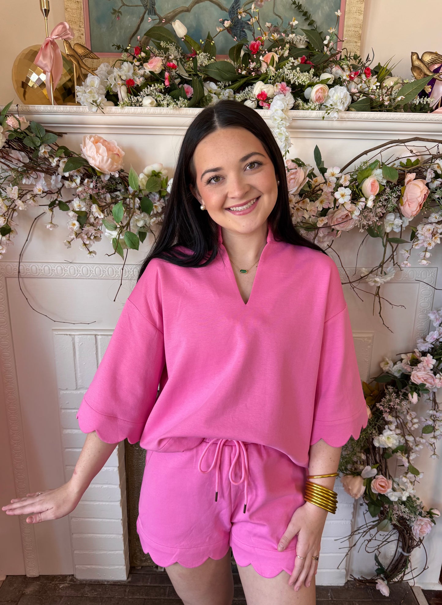 Pink Scalloped Set