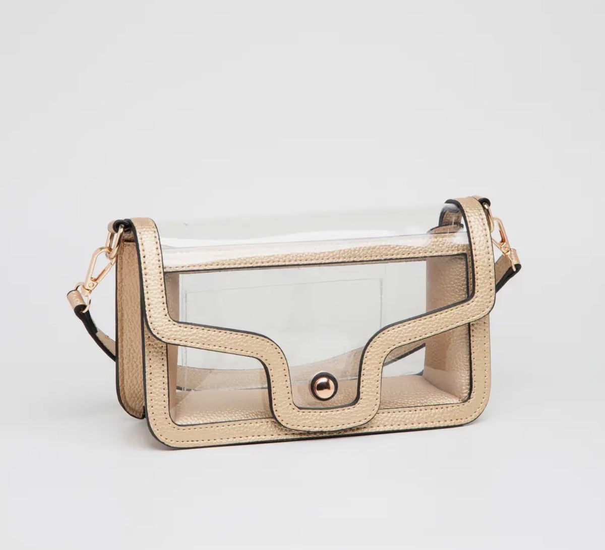 Bella Gold/Clear Purse