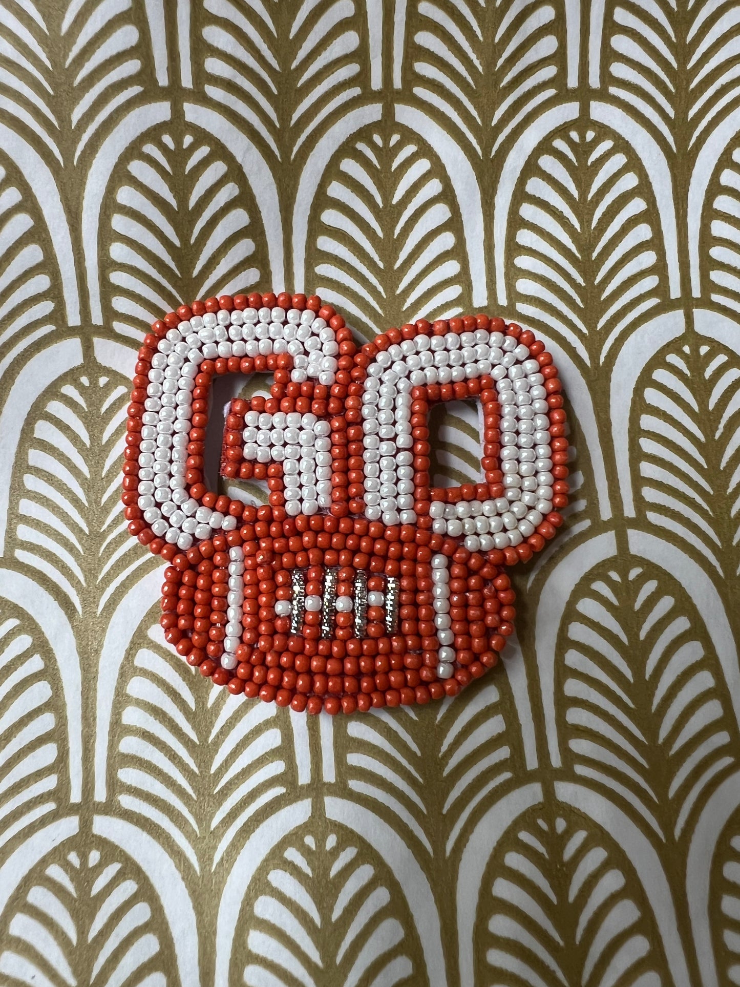 Orange "GO' Pin