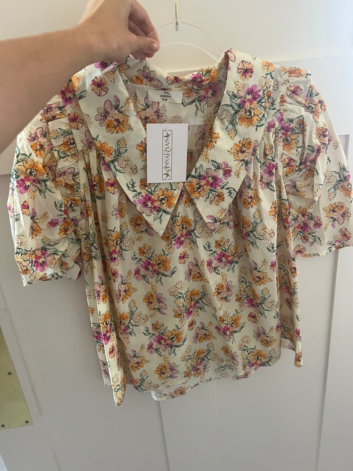 Vanilla Floral Top