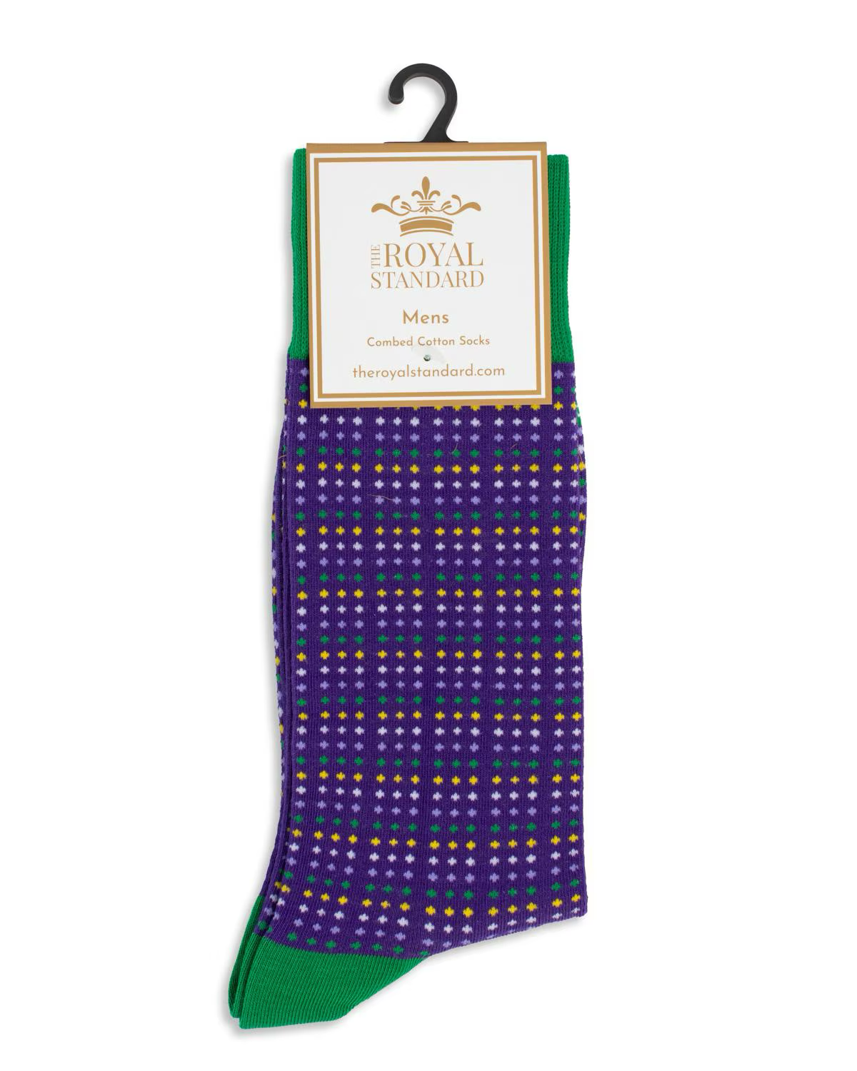 Men's Mardi Gras Polka Dot Socks