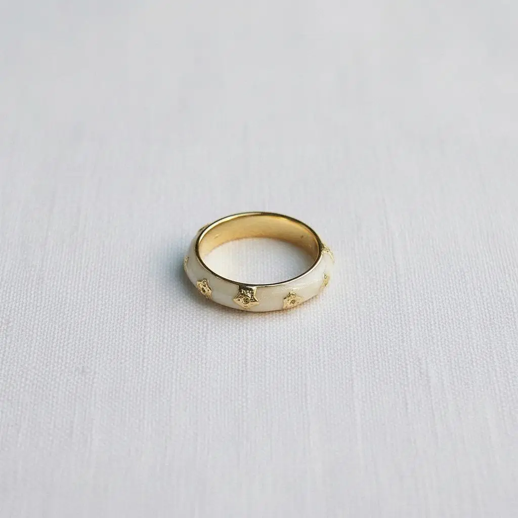 Vintage Inspired Drip Oil Ring