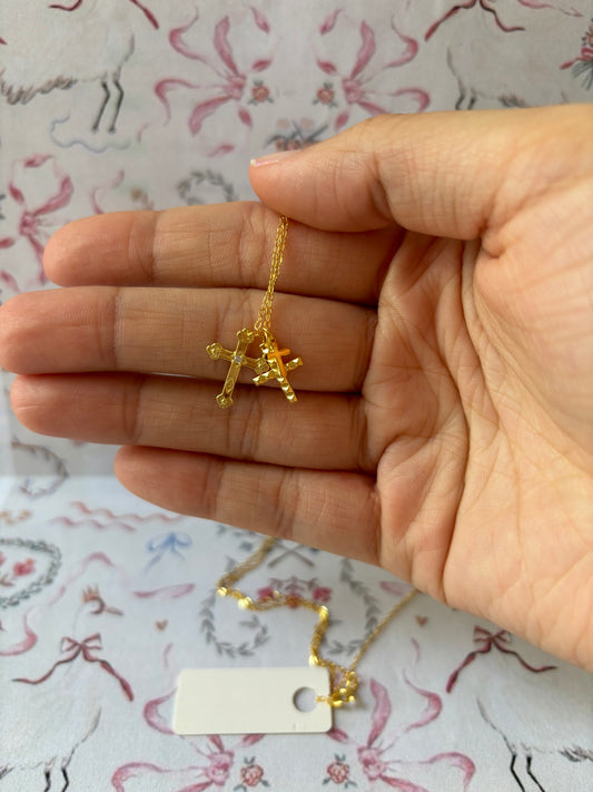 3 Cross Necklace