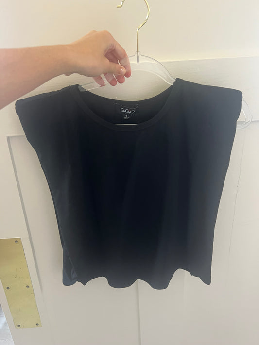 Black Crop Tee