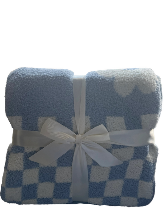 Blue Contrast Blanket