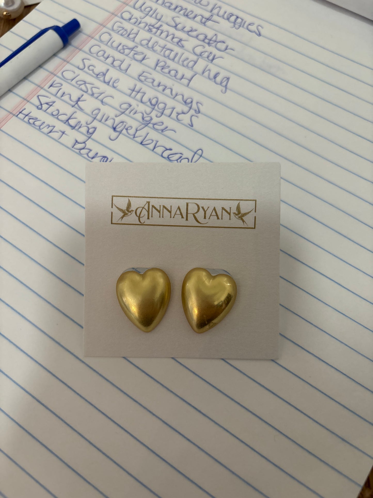 Heart studs