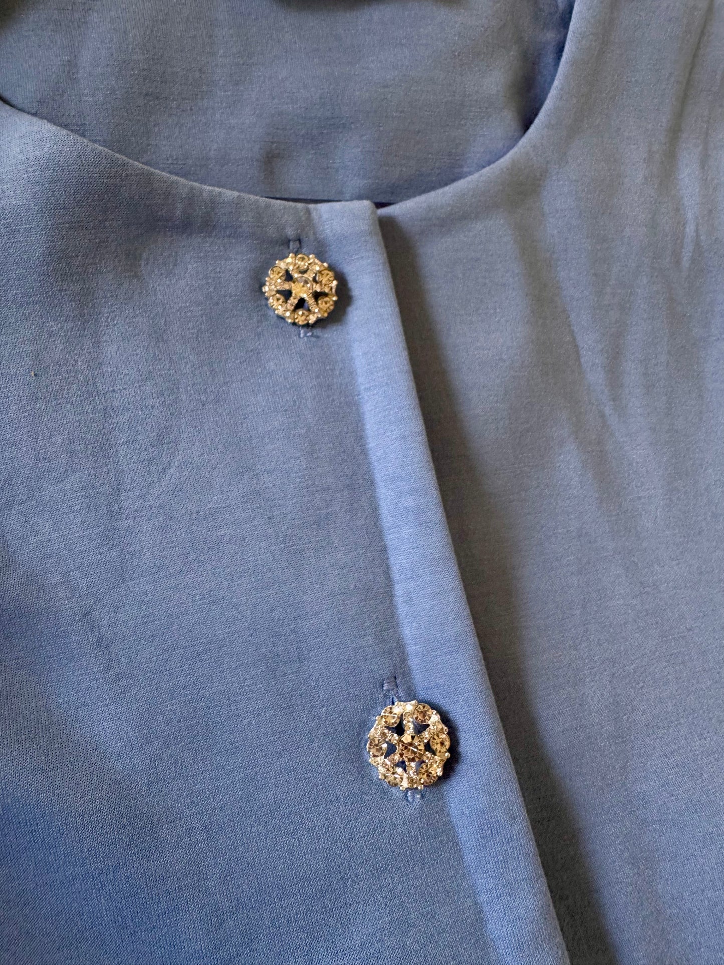 Sera Light Blue Accent Top