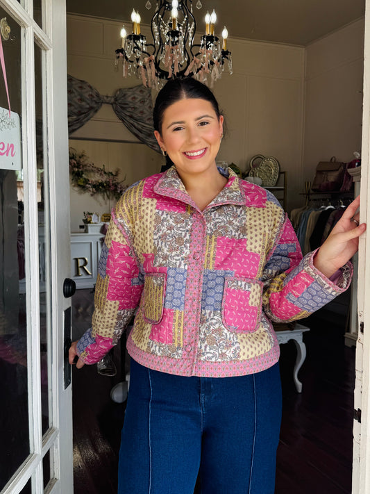 Leo Multi Patch Print Jacket