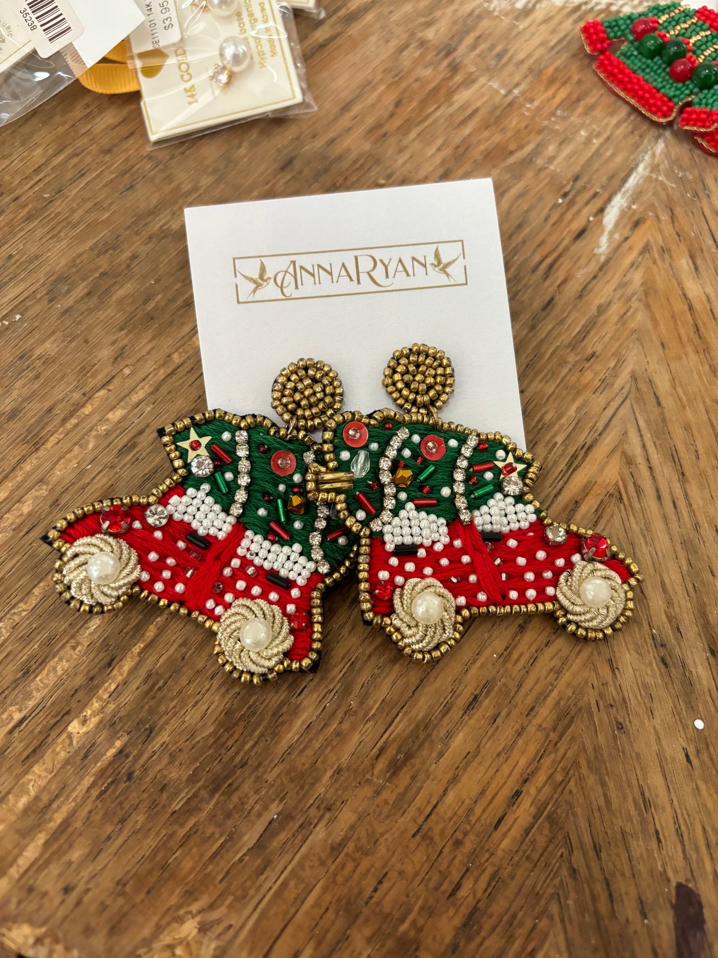 Christmas Car Earrings