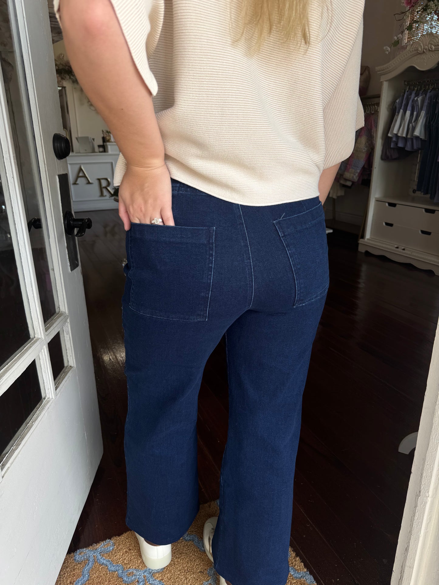 Line Dark Denim Jeans
