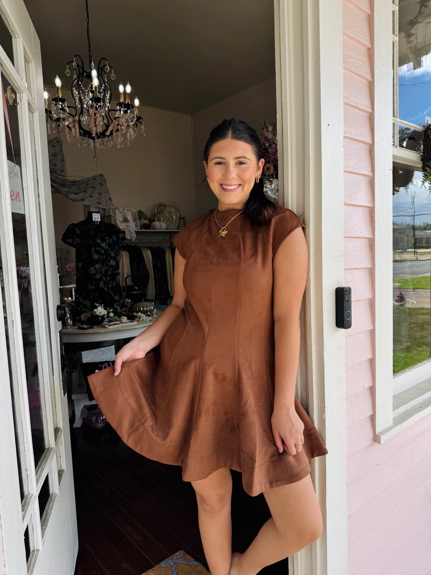 Suede Dreams Flair Dress