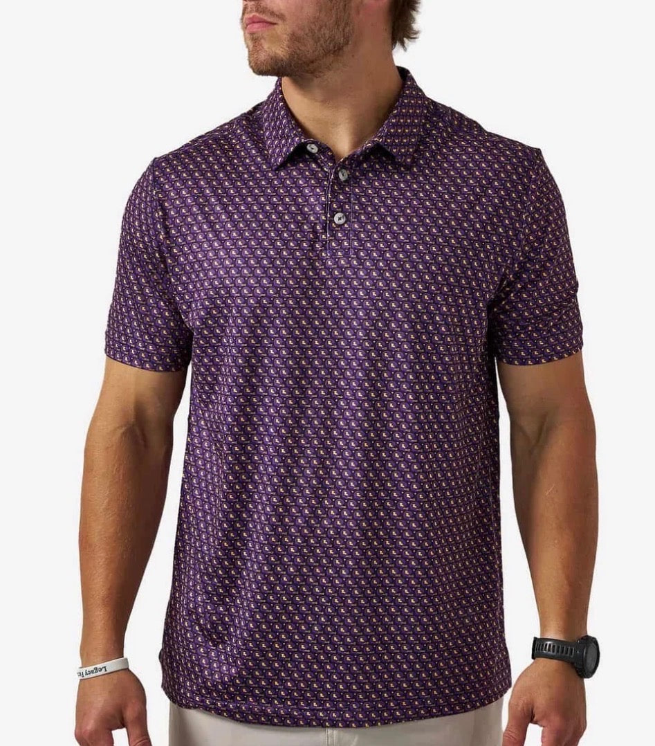 LSU Vintage Helmets Polo