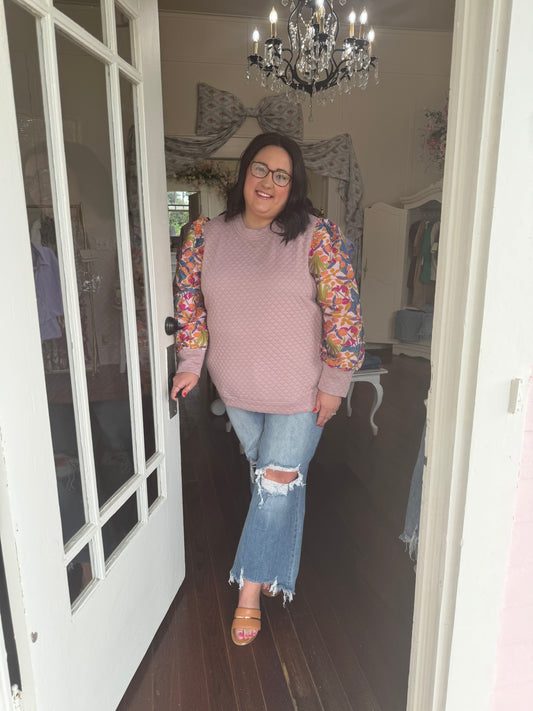Embroidered Flower Top