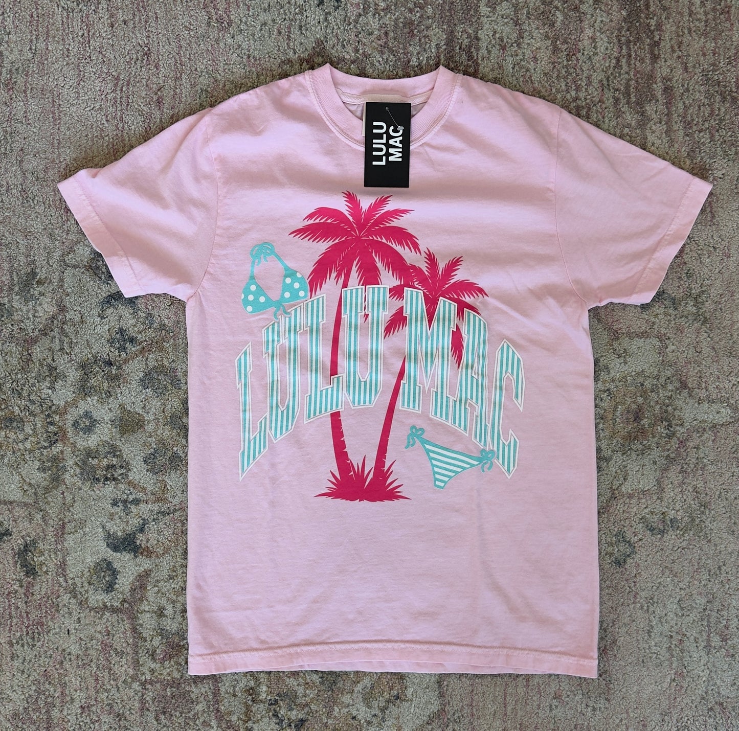 Pink Bikini Adult Blossom Comfort Colors Tee