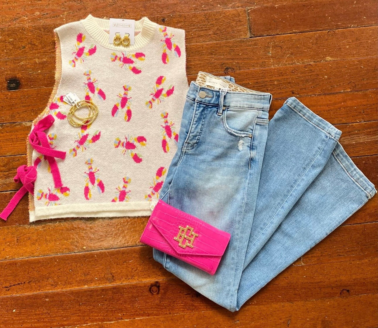 Pink Crawfish Top