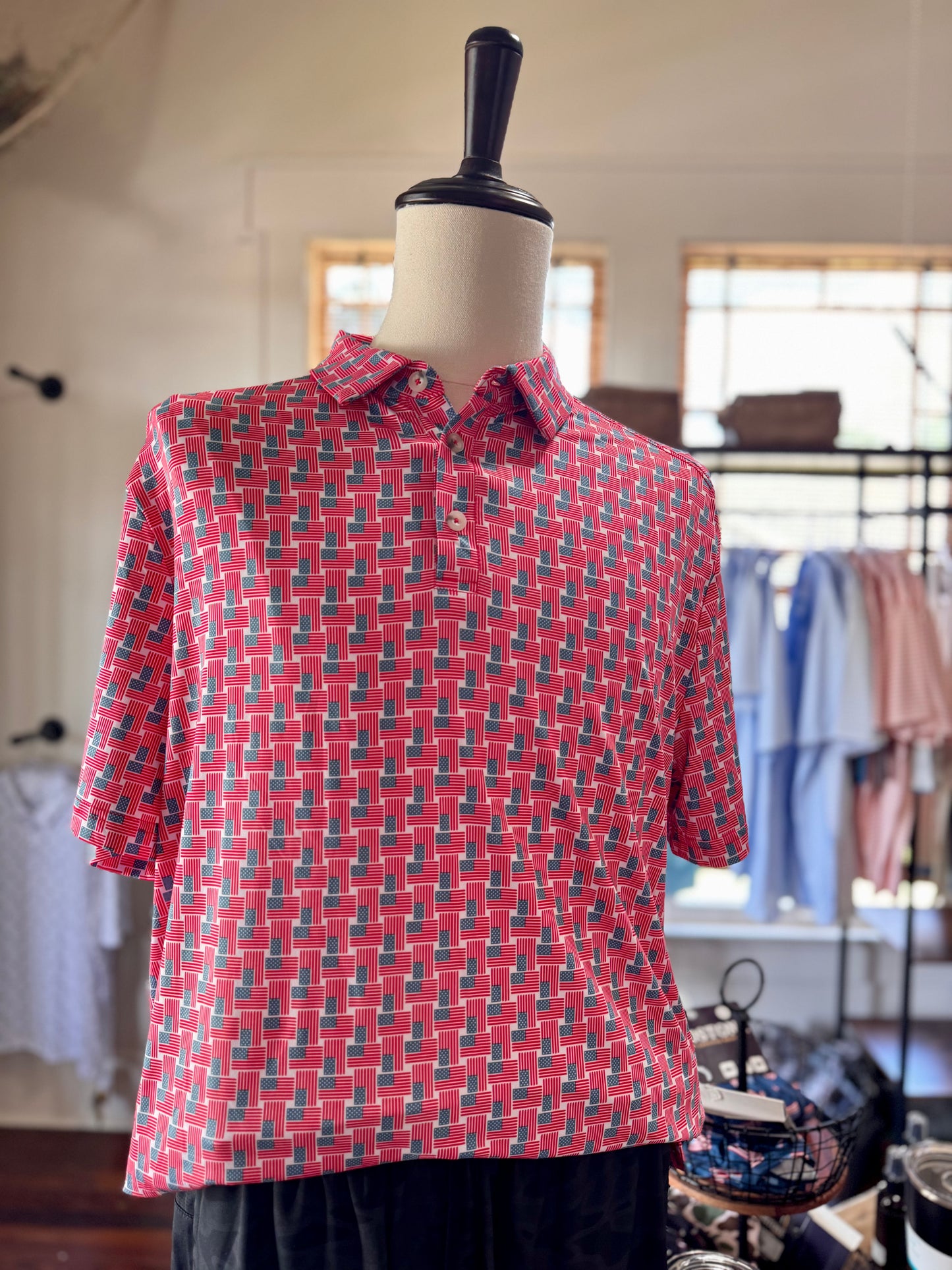 American Flag Polo