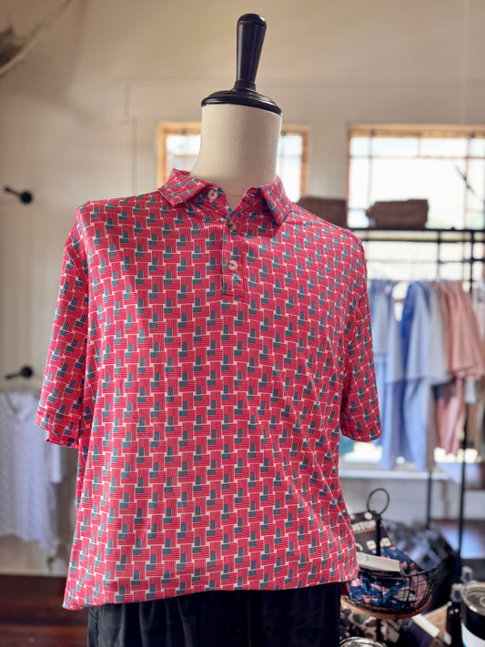 American Flag Polo