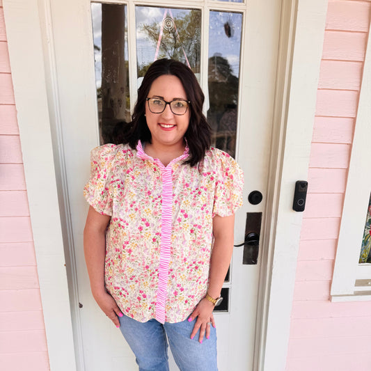 Annie Floral Plus Top