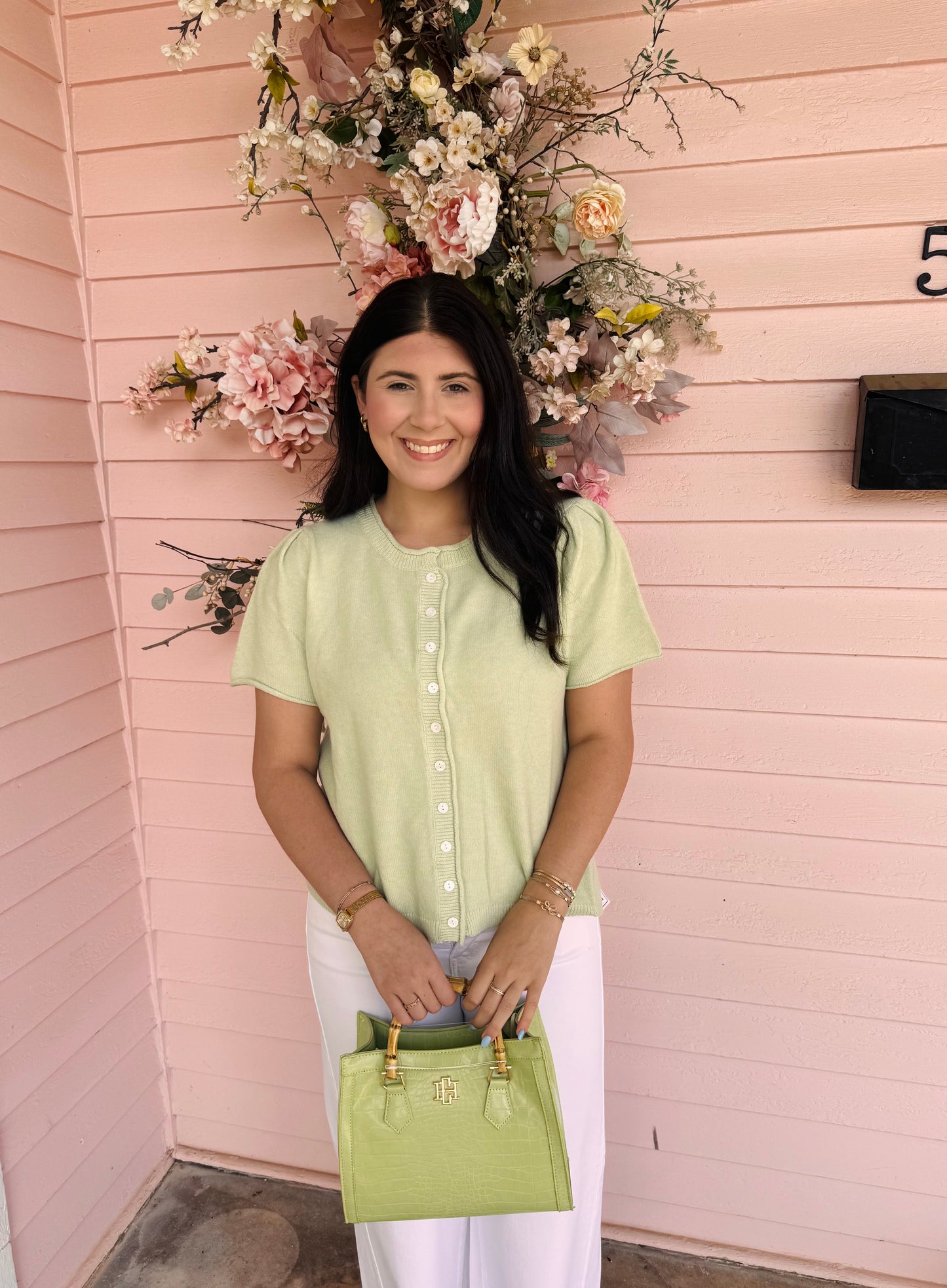 Lila Mint Top