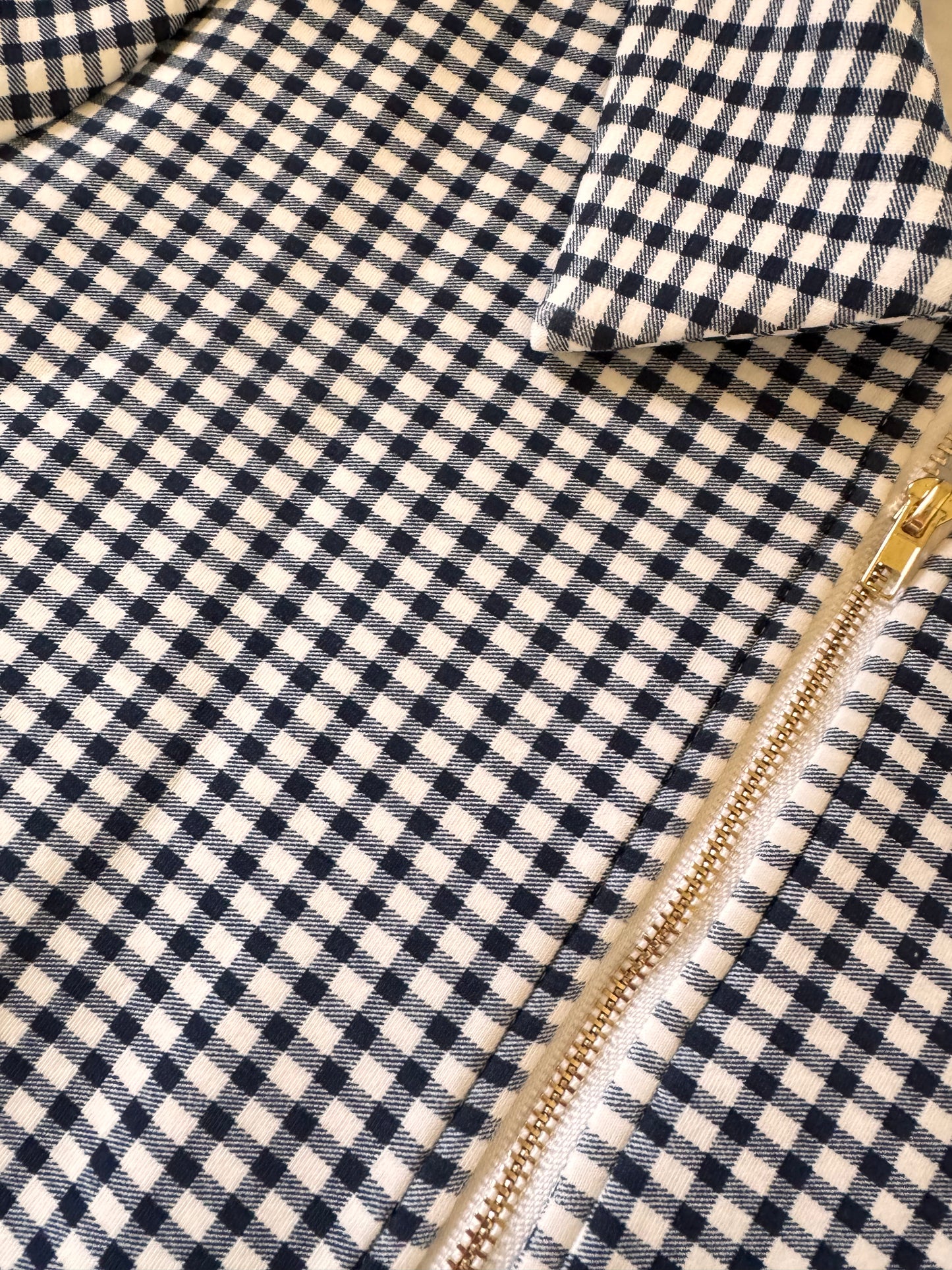 Zoie Navy Gingham Dress