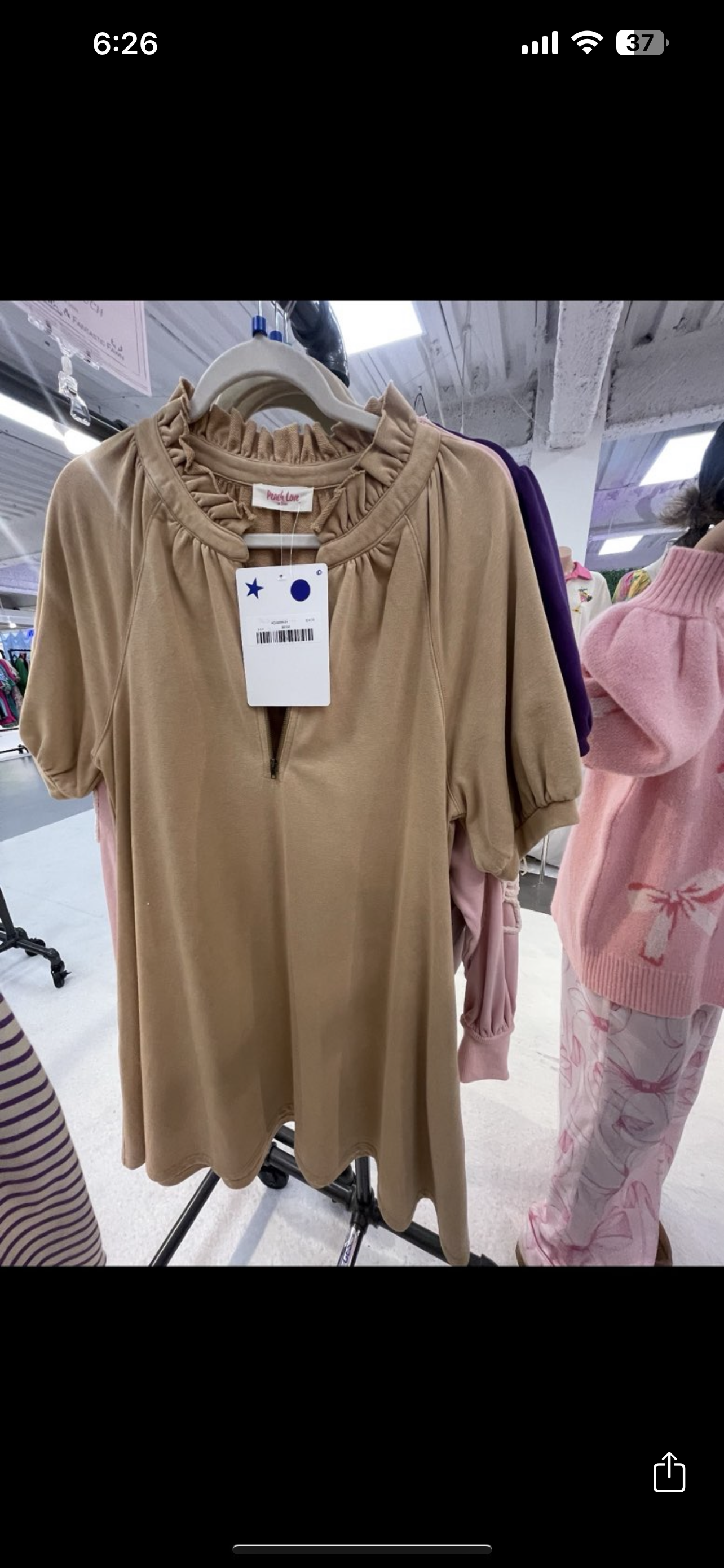 Beige Swede Dress