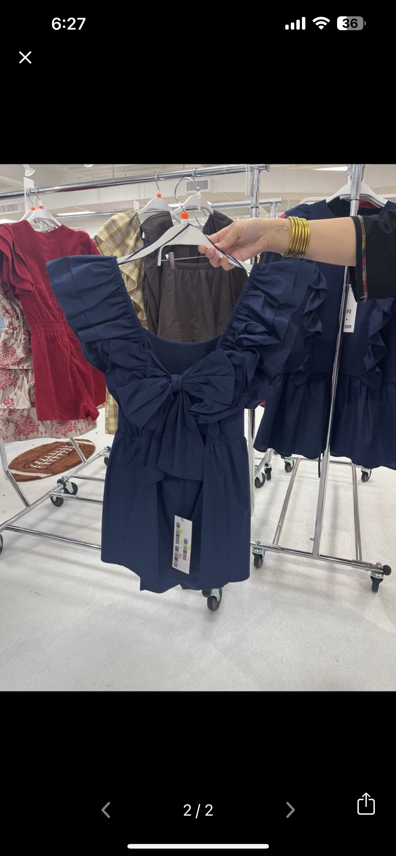 Navy Bow Jumper