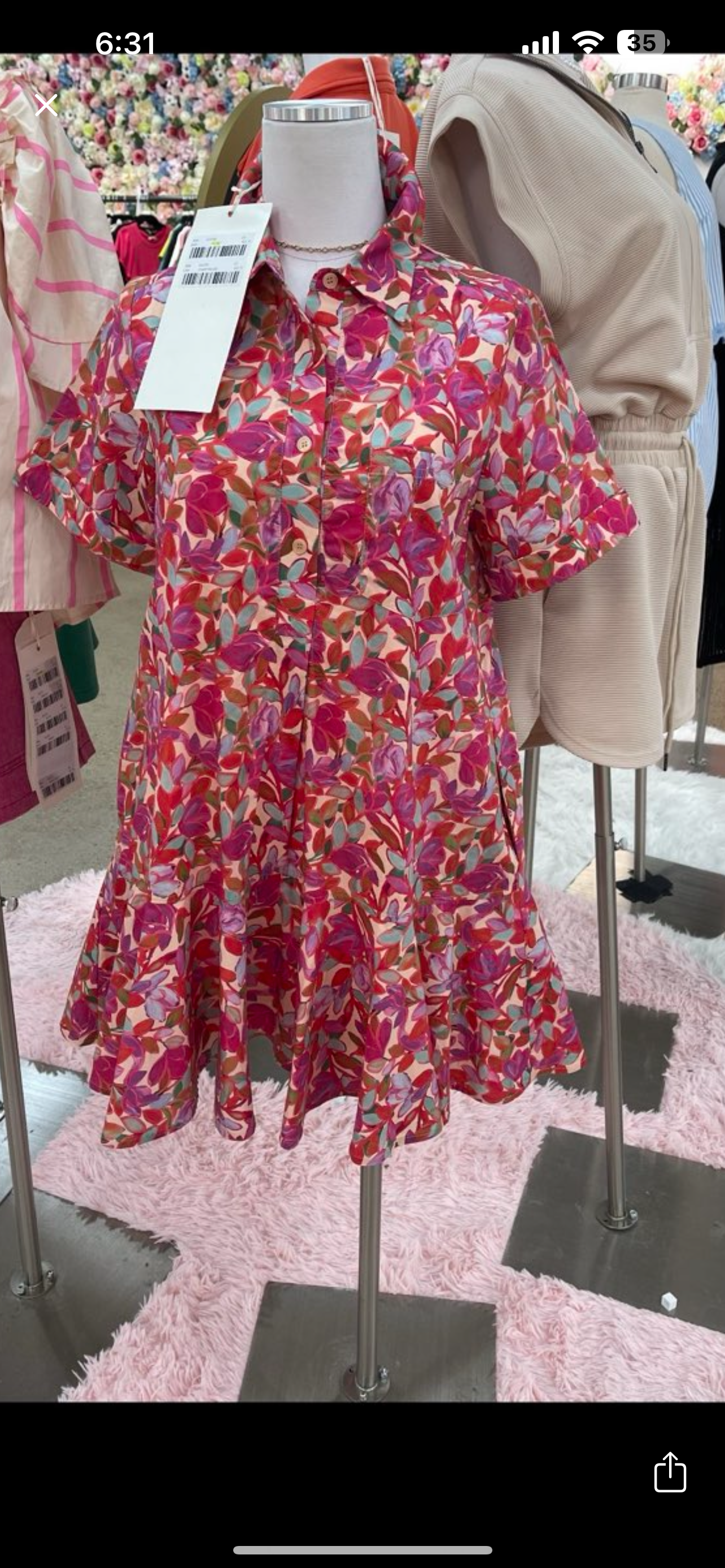 Plum Floral Dress