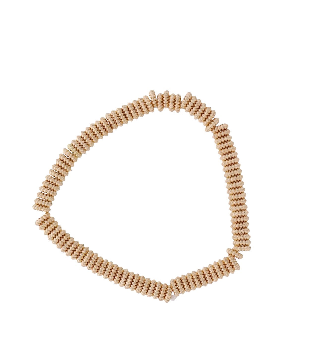 Gold Rondelle Spacer Beaded Stretch Bracelet