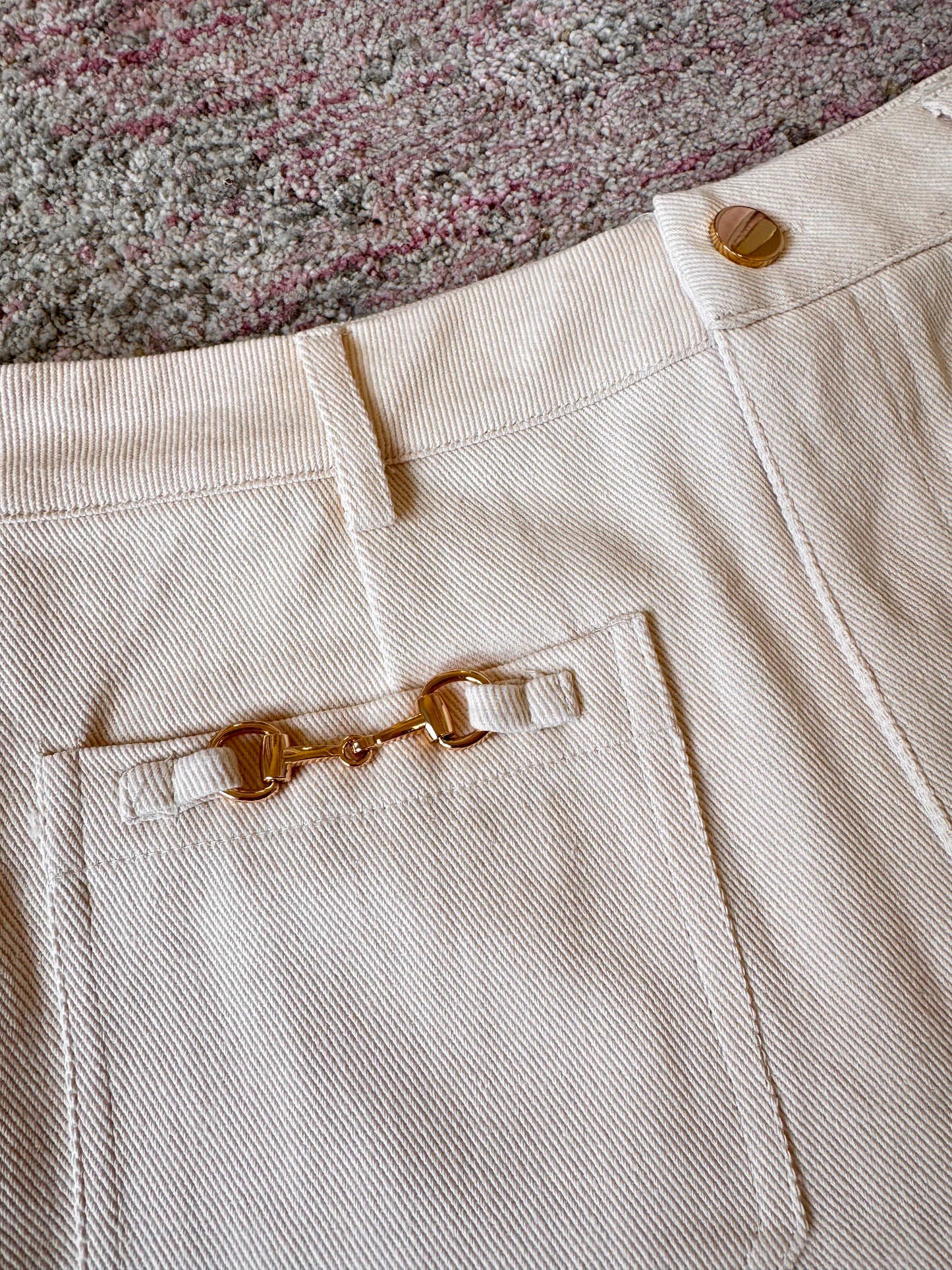 Jane Ecru Horsebit BJ Shorts