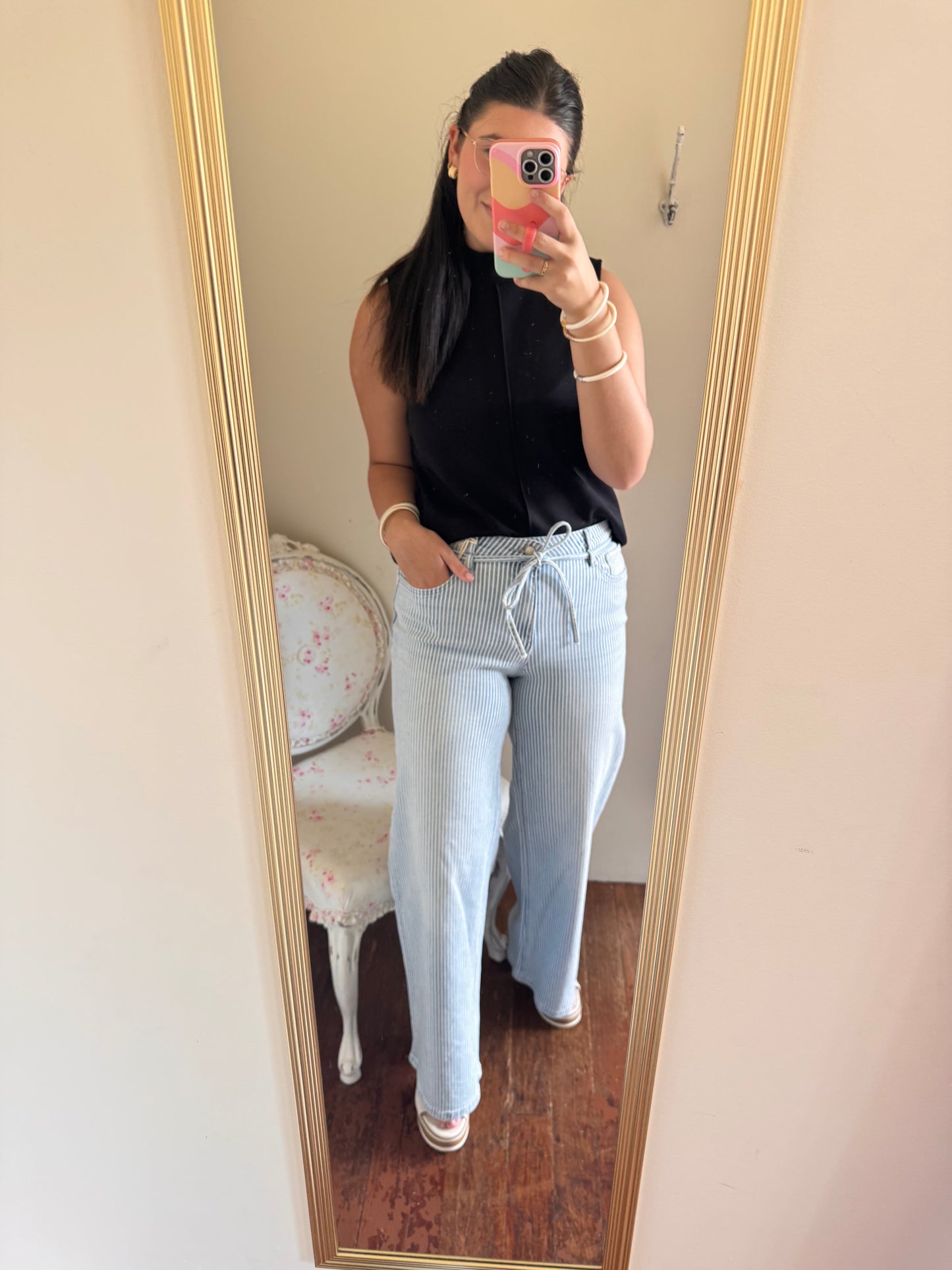 Grace Striped Jeans