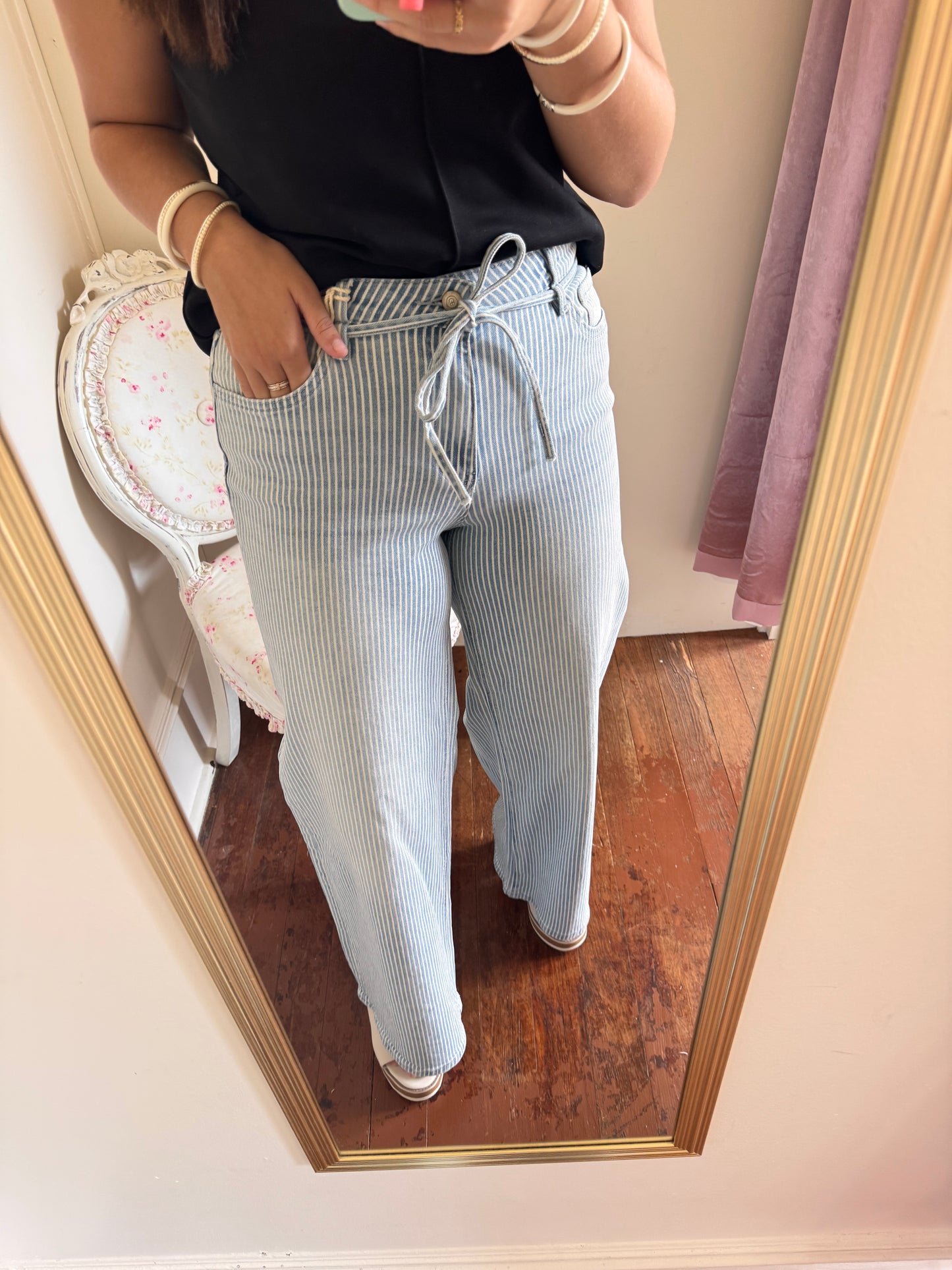 Grace Striped Jeans