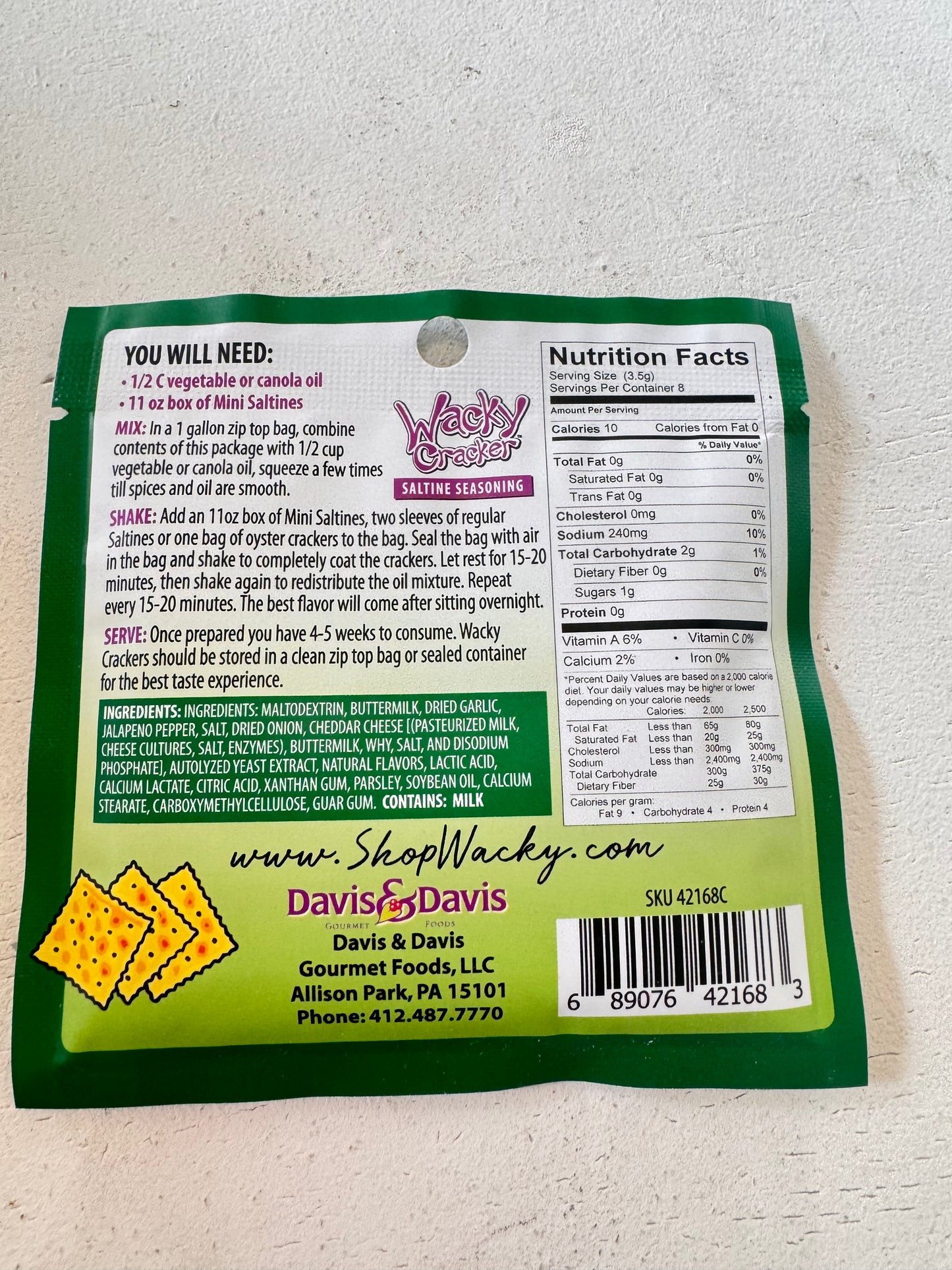 Davis & Davis Wacky Cracker Mixes