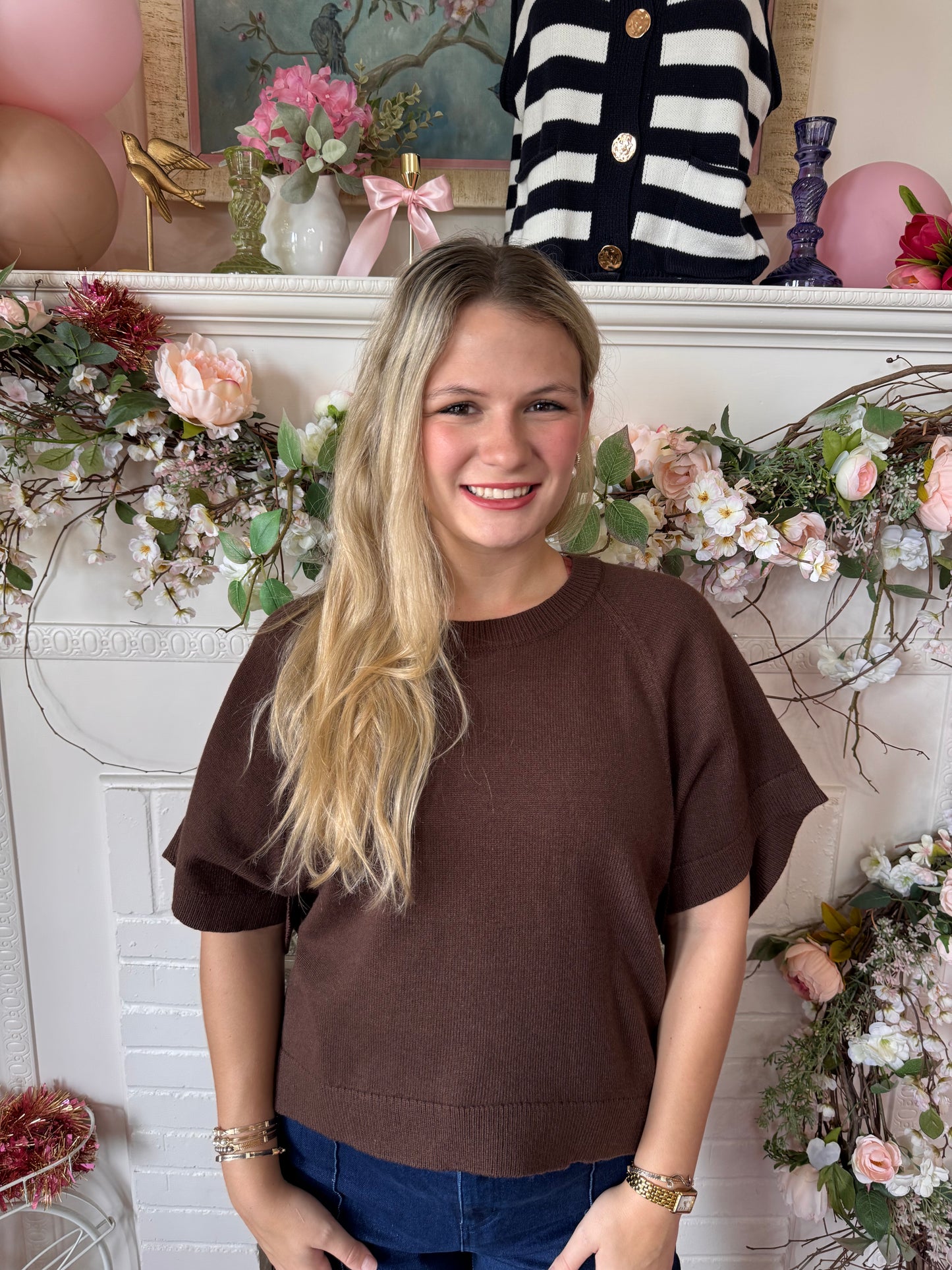 Maia Simple Brown Top
