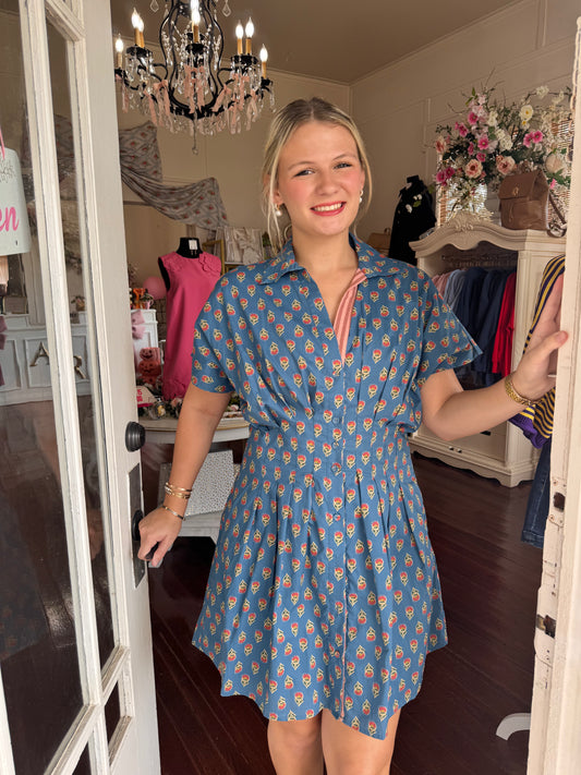 Fall Floral State Of Mind Mini Dress