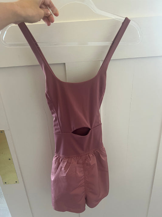 Mauve Athletic Romper