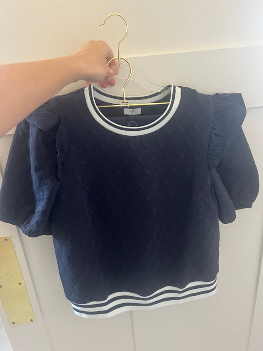 Navy Anna Top