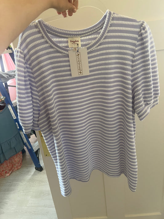 Purple Stripe Top