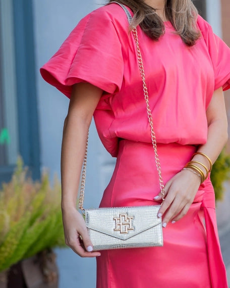 Carlington Silver Clutch
