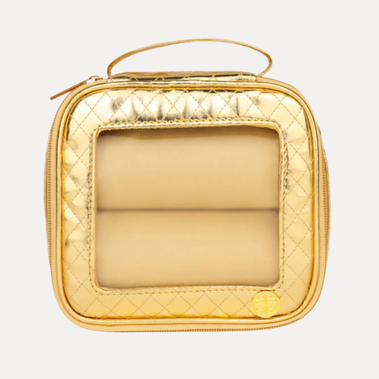 BUDHAGIRL GOLD TRAVEL CASE - LARGE