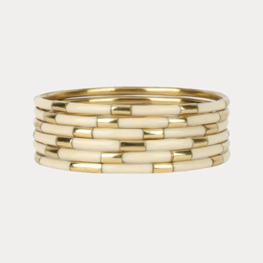 IVORY VEDA BANGLES - SET OF 6