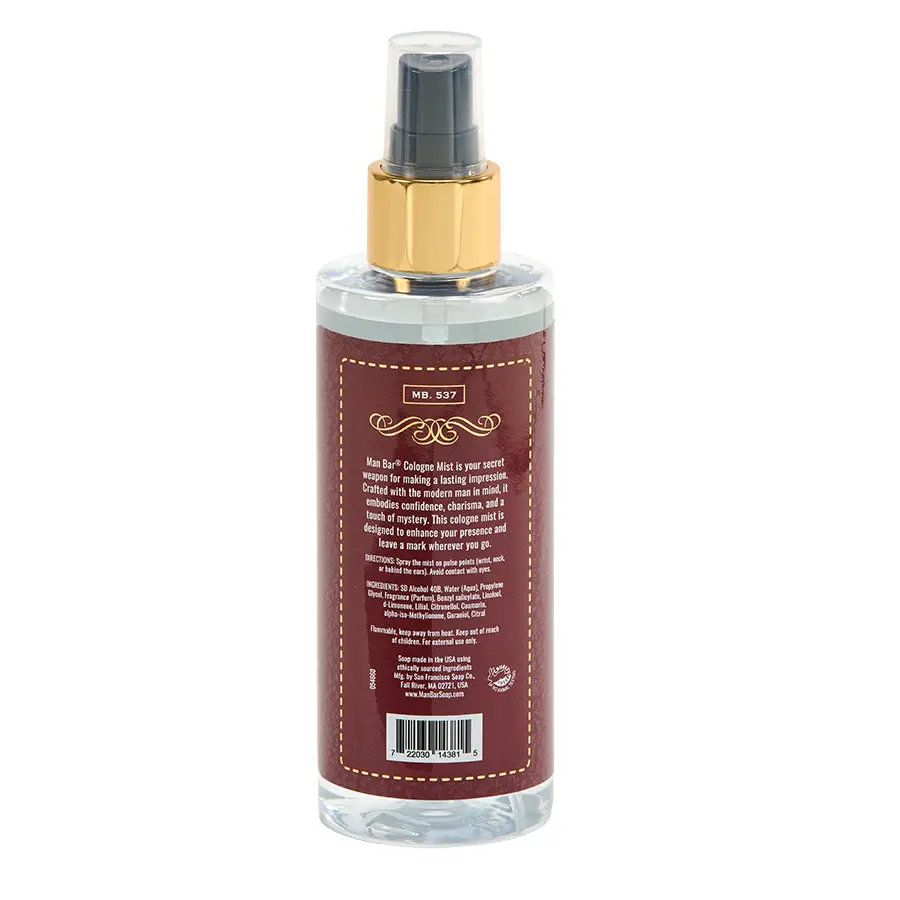 Man Bar Cologne Mist Exotic Musk & Sandalwood