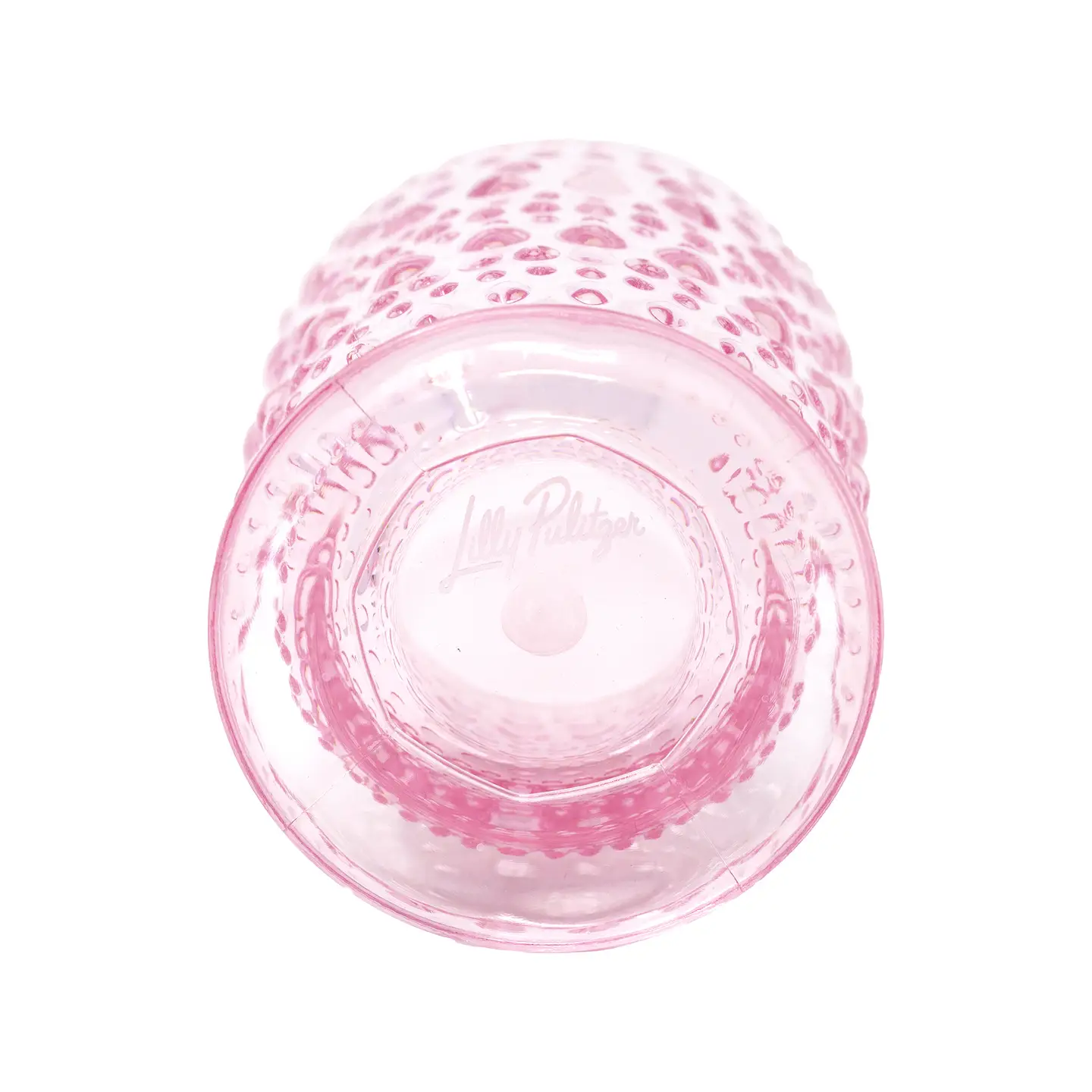 Acrylic Hobnail Glass Set, Conch Shell Pink