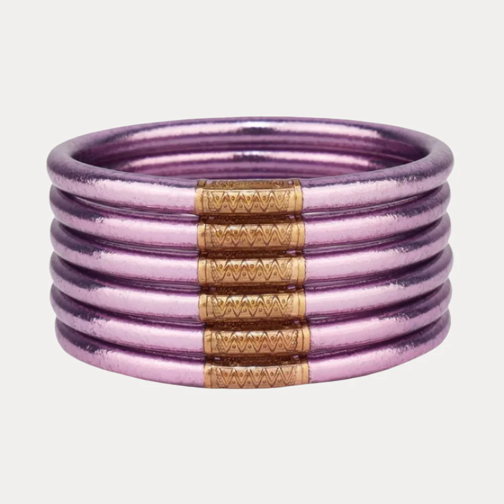 LILA ALL WEATHER BANGLES® (SET OF 6) - SERENITY PRAYER