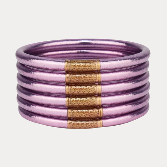 LILA ALL WEATHER BANGLES® (SET OF 6) - SERENITY PRAYER