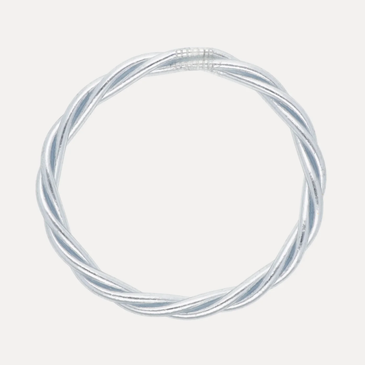 SILVER TWIST ALL WEATHER BANGLE®