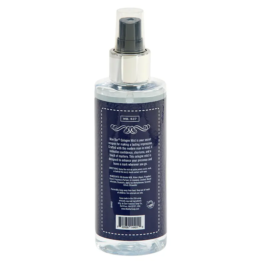 Man Bar Cologne Mist Silver Sage & Bergamot